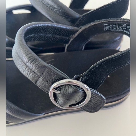 Vionic Reyna Black Platform Ankle Stap Sandals Size 9 - Picture 7 of 12